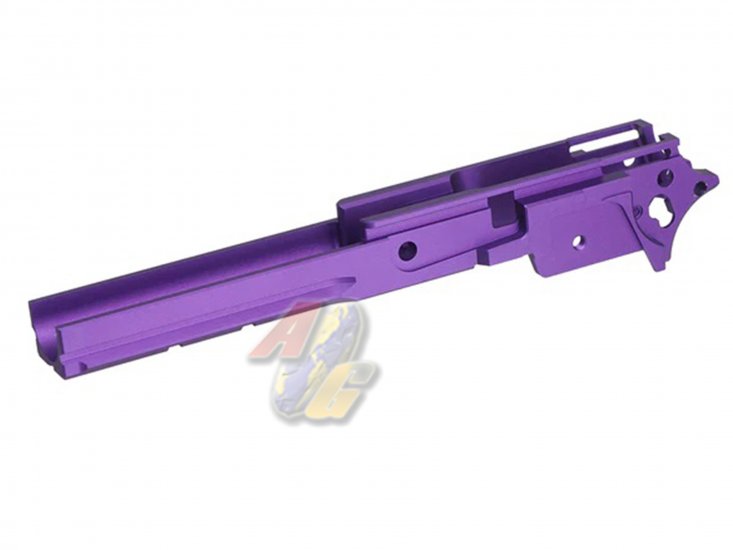 5KU CNC Aluminum 4.3 Middle Frame For Tokyo Marui Hi-Capa Series GBB ( Type 2/ Purple ) - Click Image to Close