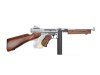 King Arms Thompson M1A1 Military AEG ( Silver/ Real Wood )