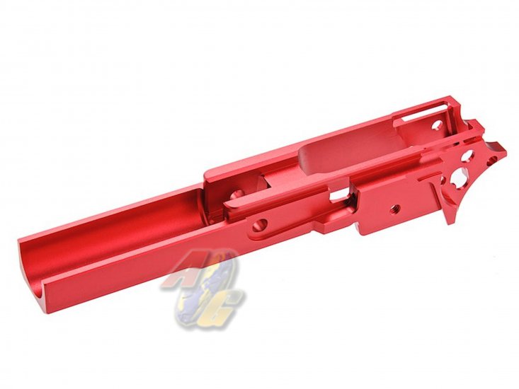 5KU CNC Aluminum Middle Frame For Tokyo Marui Hi-Capa Series GBB ( Type 1/ Red ) - Click Image to Close