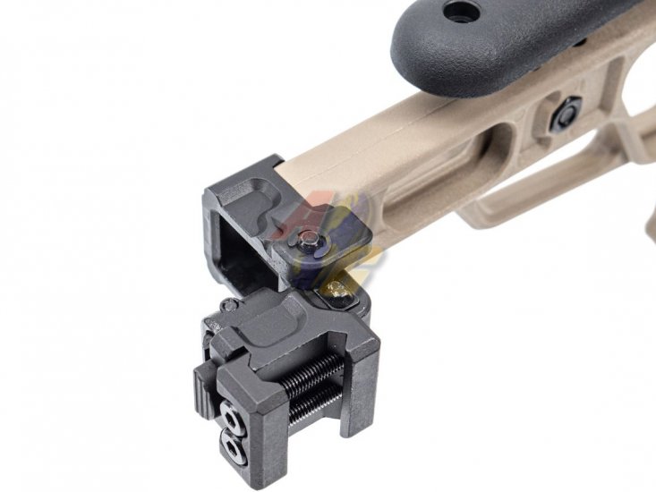 Maple Leaf MLC-S2 Folding Stock For 20mm Stock Adapter ( Tan ) - Click Image to Close