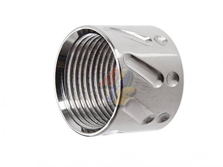 --Out of Stock--5KU Knurled Thread Protector ( 14mm-/ Silver ) - Click Image to Close