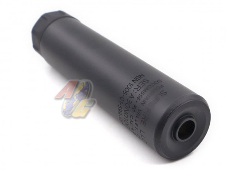 BJ Tac SOCOM556 RC1 Stainless Steel Dummy Silencer ( Black ) - Click Image to Close