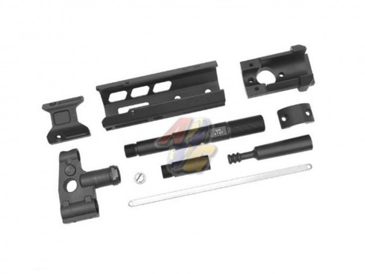 SLR Airsoftworks 4.7" Light M-Lok EXT Extended Rail Conversion Kit Set For GHK AKM GBB ( Black ) ( by DYTAC ) - Click Image to Close