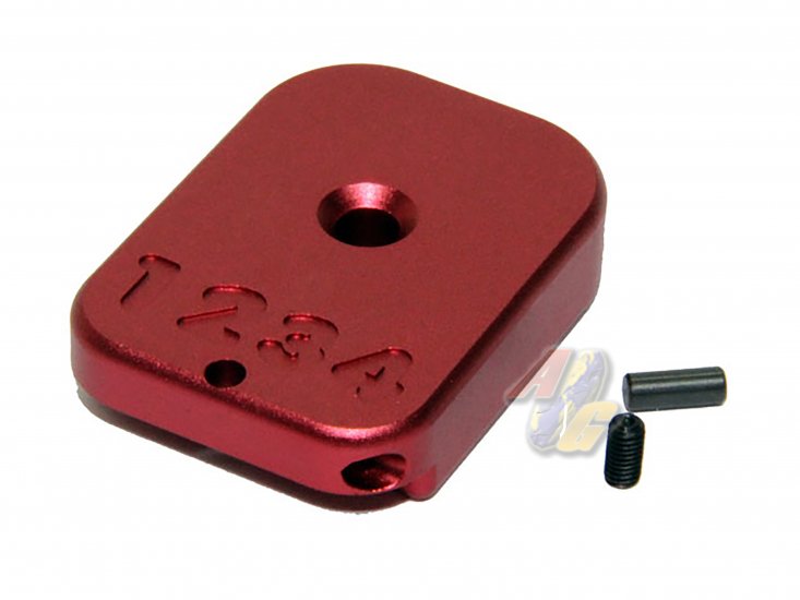 Armorer Works 5.1 "1234" Magazine Base For WE/ Armorer Works 5.1 Series GBB ( Red ) - Click Image to Close