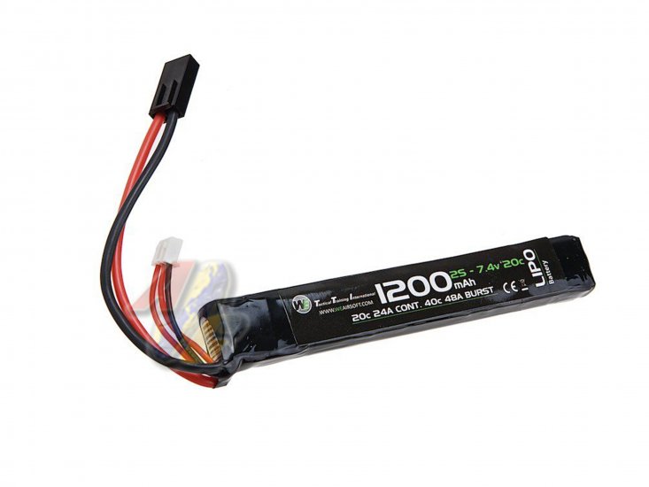 WE Lipo Battery 7.4v 1200mAh Stick Type ( 20C ) - Click Image to Close