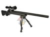 Snow Wolf M24 Civilian Type Airsoft Sniper with Scope and Bipod ( Black/ Air-Cocking )