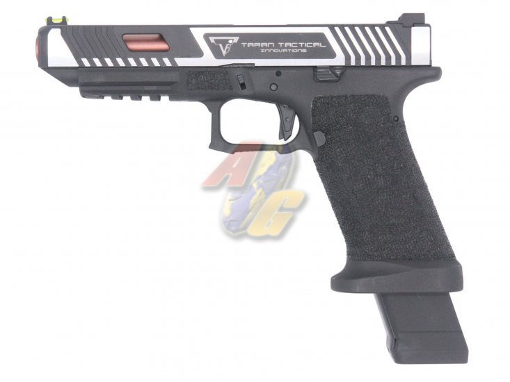 EMG TTI Combat Master G34 GBB with OMEGA Frame ( BK/ SV, Top Gas Version ) ( by APS ) - Click Image to Close
