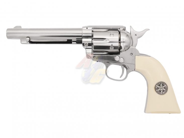 Umarex SAA Cowboy Police Co2 Airsoft Revolver ( Silver/ 6mm ) - Click Image to Close