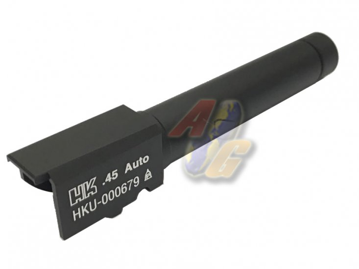 --Out of Stock--NINE BALL Metal Outer Barrel For Tokyo Marui HK.45 GBB ( BK ) - Click Image to Close