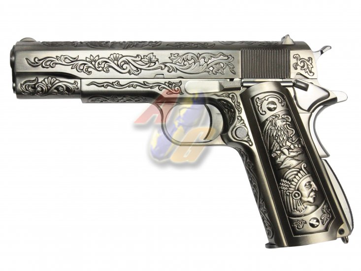 WE 1911 Classic Floral Pattern Gas Blowback Pistol - Click Image to Close