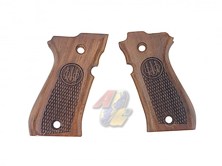 KIMPOI SHOP Carved Wood Grip For WE M84 Series GBB ( Type B ) - Click Image to Close