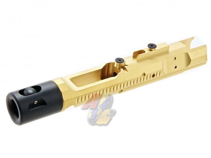 SLR Airsoftworks CNC Steel Bolt Carrier For Tokyo Marui M4 Series GBB ( MWS ) ( Matt Gold Titanium Nitride Coating ) ( by DYTAC ) - Click Image to Close