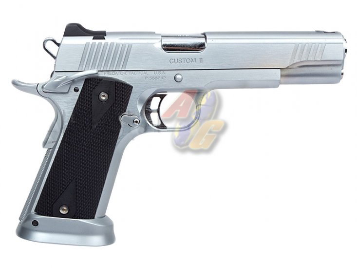 --Out of Stock--King Arms Predator Tactical Iron Strke GBB ( Silver ) - Click Image to Close