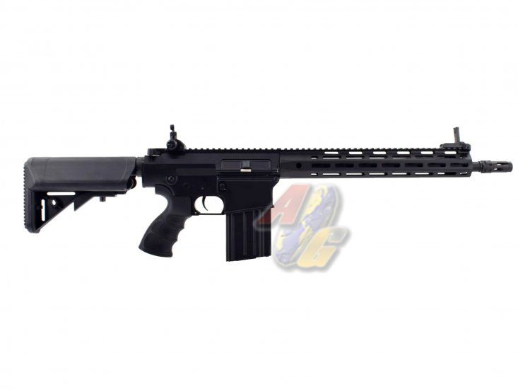 Golden Eagle Metal SR25K URX4 14.5" M-Lok AEG Rifle with Mosfet ( Black ) - Click Image to Close