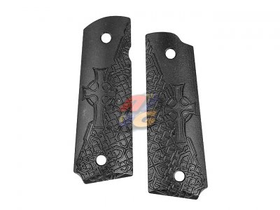 --Out of Stock--TSC CNC Aluminum Hard Grip For Marui M1911 GBB (Type C, BK)