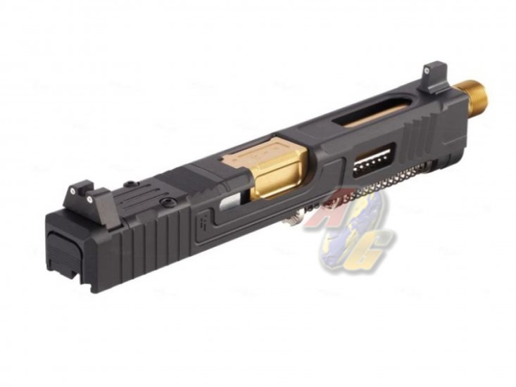 VFC Fowler Industries MKII Glock 17 Gen.5 GBB Airsoft Complete Upper Slide Set ( Aluminum ) - Click Image to Close