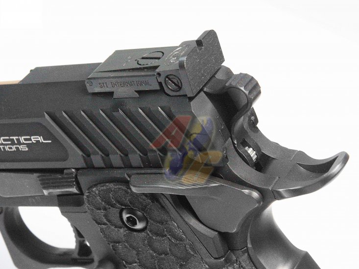 --Out of Stock--FPR JW3 Taran Tactical STI 2011 Combat Master GBB Pistol ( Gold Barrel Titanium Coating ) - Click Image to Close