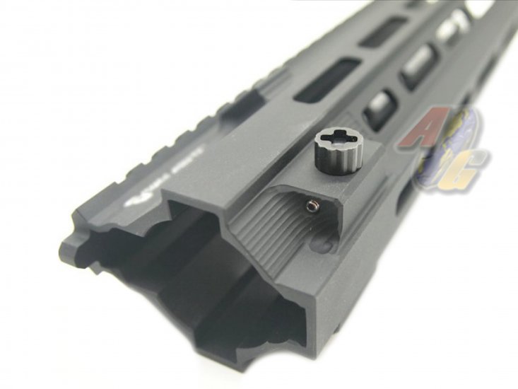 Angry Gun HK416 Super Modular 10.5" M-Lok Rail For Tokyo Marui M4 Series GBB ( MWS ) ( BK ) - Click Image to Close