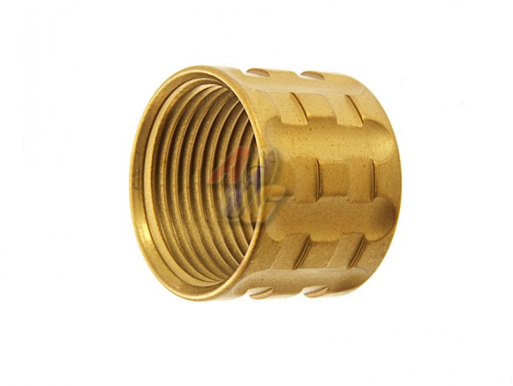 --Out of Stock--Airsoft Surgeon TP-Pro Knurled Thread Protector ( 14mm-/ Gold ) - Click Image to Close