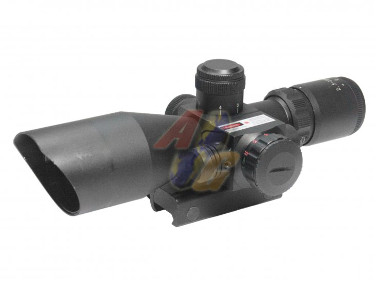 AG-K 2.5-10 x 40 Illuminated Scope with Red Laser - Click Image to Close