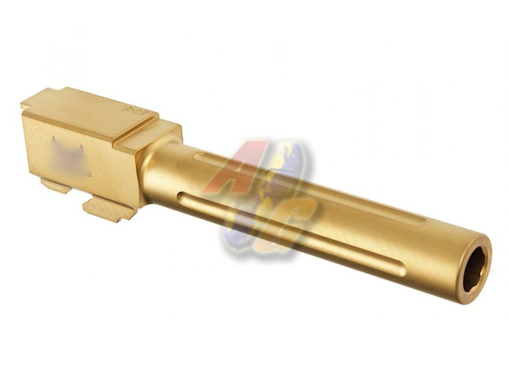 --Out of Stock--GunsModify CNC SF Stainless Steel Fluted Barrel For Tokyo Marui G17 GBB ( Gold ) - Click Image to Close