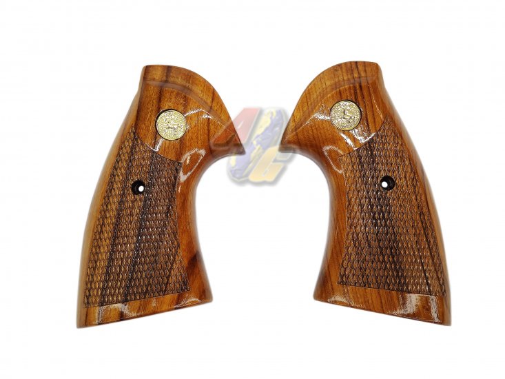 KIMPOI SHOP Carved Wood Grip For King Arms Python 357 Gas Revolver - Click Image to Close