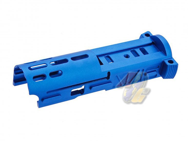 5KU CNC Aluminum Lightweight Bolt For Action Army AAP-01 GBB ( Type 2, Blue ) - Click Image to Close