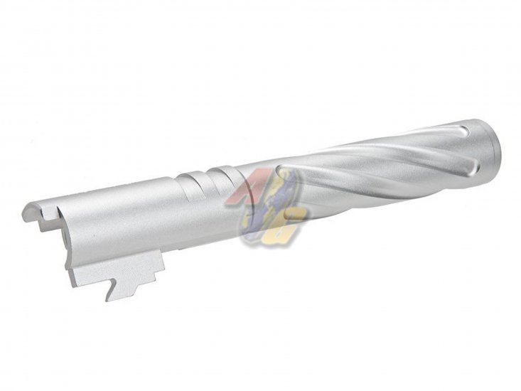 5KU 5.1 Aluminum Tornado Outer Barrel For Tokyo Marui Hi-Capa 5.1 Series GBB ( Silver/ 11mm+ ) - Click Image to Close