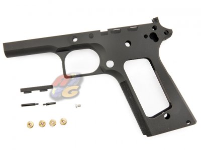 --Out of Stock--Airsoft Surgeon Limted Single Stack Frame For Marui 1911 (BK, Squre Trigger Guard)