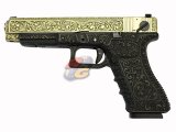 --Out of Stock--WE H35 With LED Gun Case ( Golden Slide/ Bronze Frame )
