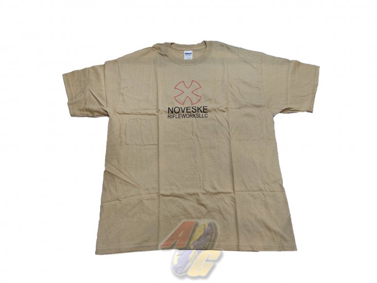 Gildan T-Shirt ( Tan, Fire Pig, L ) - Click Image to Close