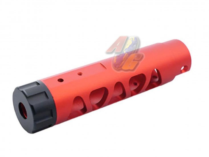 5KU CNC Aluminum Outer Barrel For Action Army AAP-01 GBB ( Type D/ Red ) - Click Image to Close
