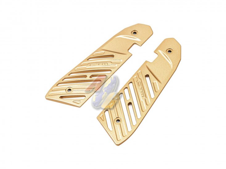 CTM Fuku-2 Frame Aluminum Accessories Grip Set ( Diamond Gold ) - Click Image to Close