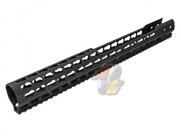 FCW Saiga Gas Shotgun Classic 16" Keymod Rail Handguard Long - Click Image to Close