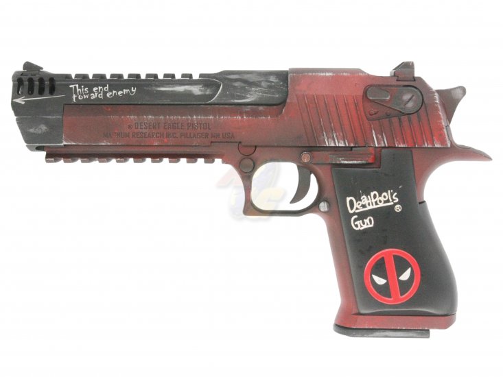 --Out of Stock--AG Custom Cybergun/ WE Desert Eagle .50 AE Dead Pool Style Custom - Click Image to Close