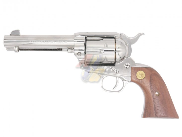AGT Full Stainless Steel SAA 4.75 Inch Gas Revolver ( Stainless Mirror Finish ) - Click Image to Close