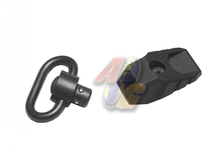 G&P M-Lok/ KeyMod Adjustable QD Sling Swivel ( Black ) - Click Image to Close