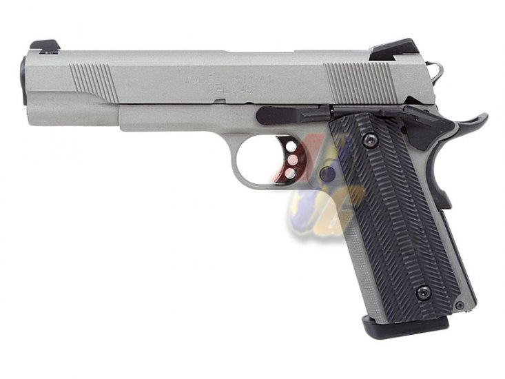 --Out of Stock--Unicorn Precision Inc x Angry Gun Custom 1911 GBB Pistol ( Standard Version/ Stainless Steel Silver ) - Click Image to Close