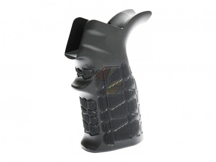 --Out of Stock--G&P CNC Aluminium Waffle Heat Sink Grip For M4/ M16 Series AEG ( Hex,Black ) - Click Image to Close