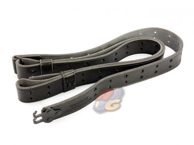 --Out of Stock--Guarder 1 1/4" Sniper Rifle Leather Sling - Black