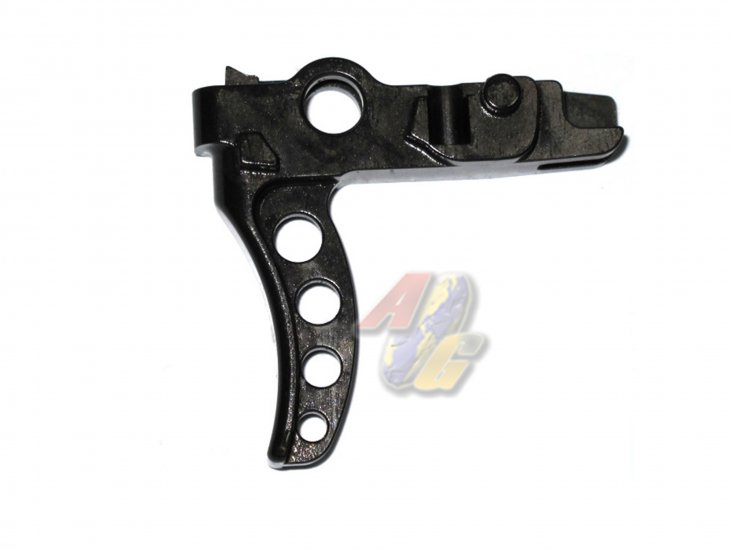 Wii CNC Hardened Steel Trigger D For Tokyo Marui M4 Series GBB ( MWS ) - Click Image to Close