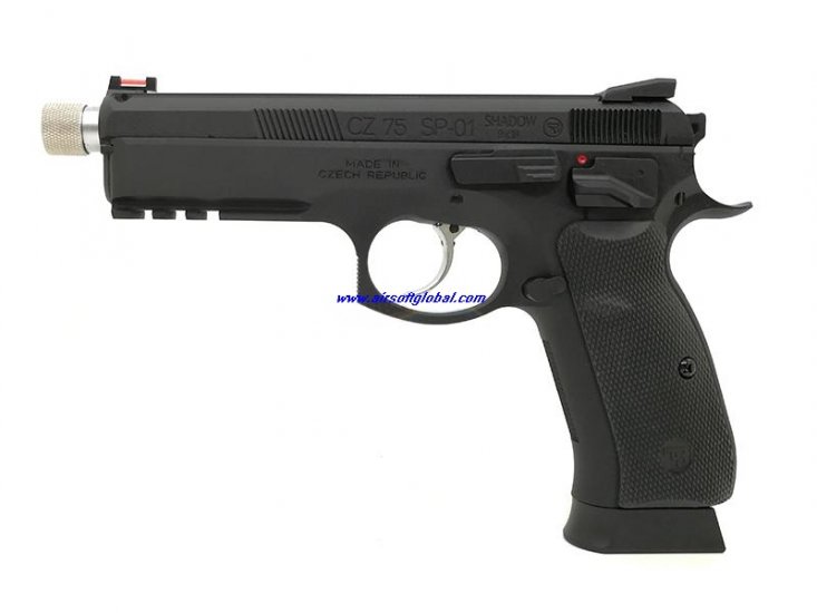 AG Custom CZ-75 SP-01 Shadow GBB Pistol with Marking ( Thread Barrel Version ) - Click Image to Close