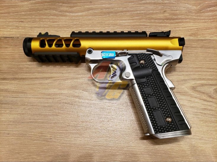 WE 1911 Galaxy GBB ( Type B, GOLD Slide/ SV Frame ) - Click Image to Close