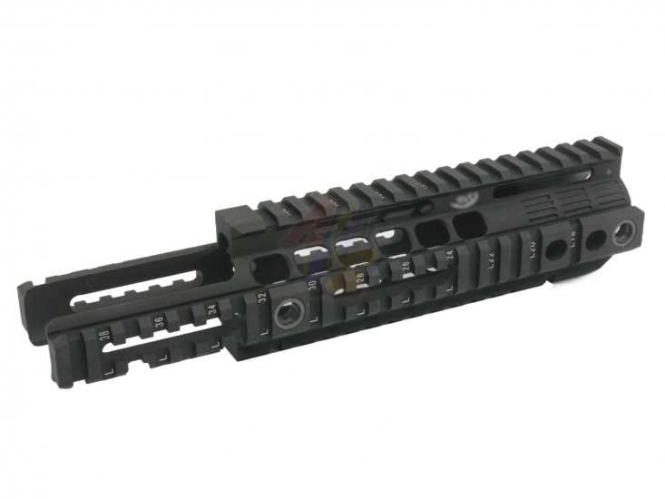 V-Tech Fire Pig Rifleworks Free Float 10 Inch Handguard Open Top (DE) - Click Image to Close
