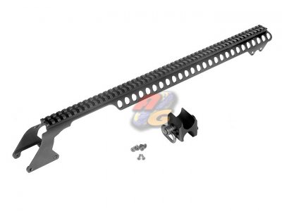 GP-COP040B G&P Airsoft Toy M870 Receiver Rail Short, Black 