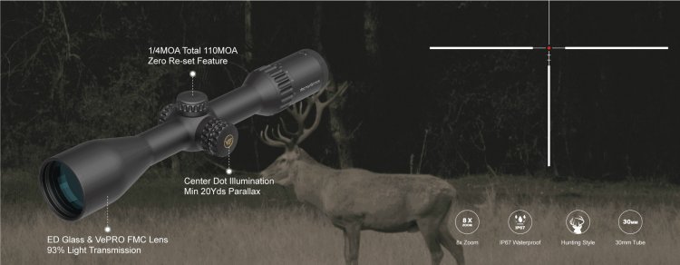 Vector Optics Continental x8 2-16x50 SFP ED Riflescope - Click Image to Close
