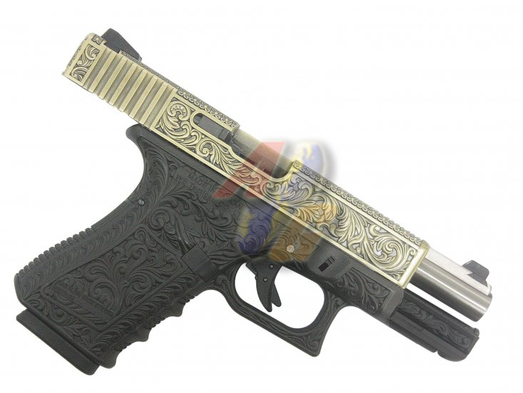 --Out of Stock--WE H23 GBB Pistol ( Golden Slide/ Ivory Frame ) - Click Image to Close