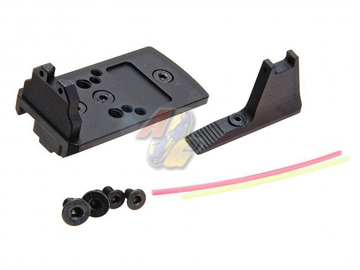 5KU Action Army AAP-01 GBB Fiber Front and Rear Sight Mount ( RMR ) - Click Image to Close