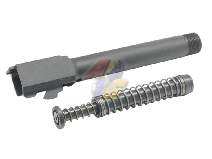 Mafioso Airsoft G17 Steel MOS Slide Set For Umarex/ VFC Glock 17 Gen.5 GBB ( BK/ Thread Barrel Version ) - Click Image to Close