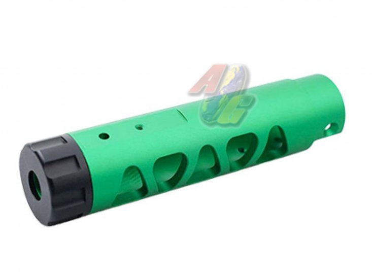 5KU CNC Aluminum Outer Barrel For Action Army AAP-01 GBB ( Type D/ Green ) - Click Image to Close